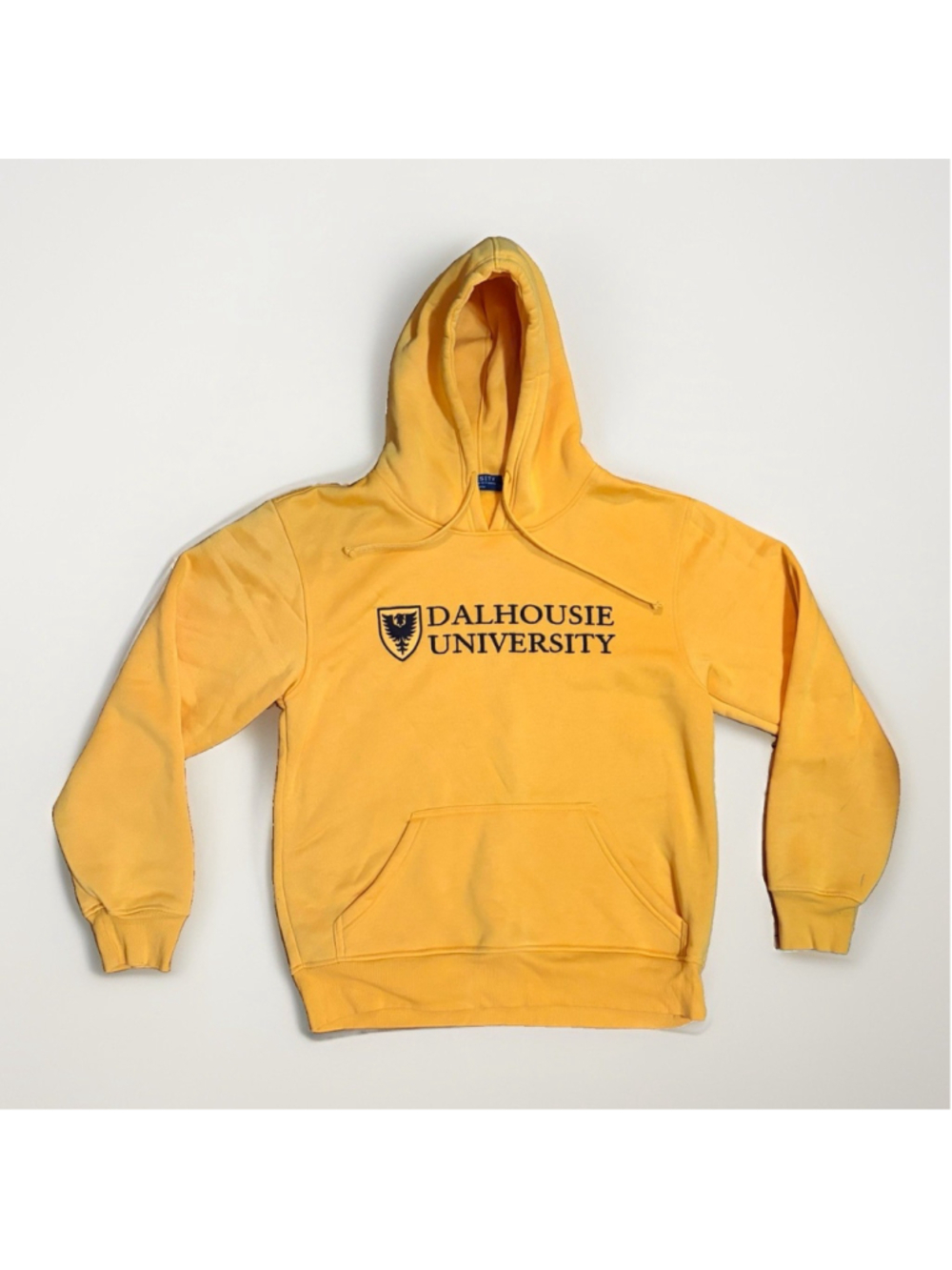 Dalhousie University Yellow Varsity Hoodie - Size Medium